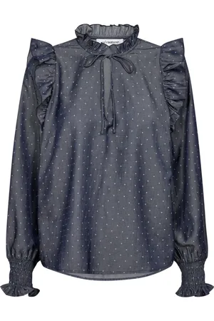 Co`Couture Dames, Blouses & Shirts, Blauw, Maat: M