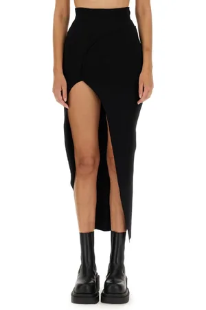 Rick Owens Dames, Rokken, Zwart, Maat: L Viscose