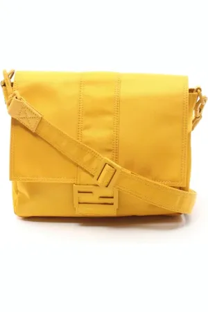 Fendi Dames, Pre-owned, Geel, Maat: ONE Size Nylon