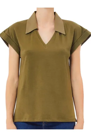 Liu Jo Dames, Blouses & Shirts, Groen, Maat: S Katoen