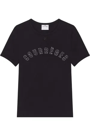 Courrèges Dames, Tops, Zwart, Maat: XS Katoen