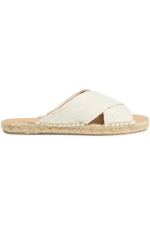 Castaner Dames, Schoenen, Wit, Maat: 39 EU Linnen