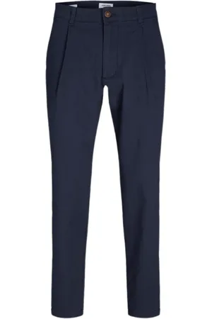 JACK & JONES Heren, Broeken, Blauw, Maat: W36 L34 Katoen