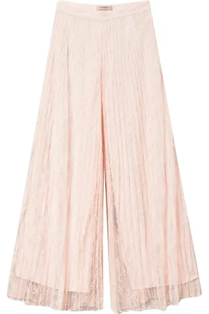 Twin-Set Dames, Broeken, Roze, Maat: L Poliester