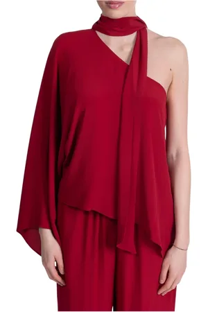FEDERICA TOSI Dames, Blouses & Shirts, Rood, Maat: S Zijde