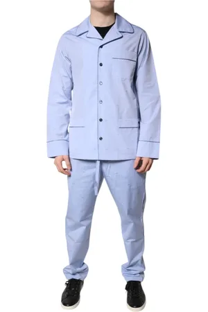 Dolce & Gabbana Heren, Nachtkleding & Lounge, Blauw, Maat: XL Katoen