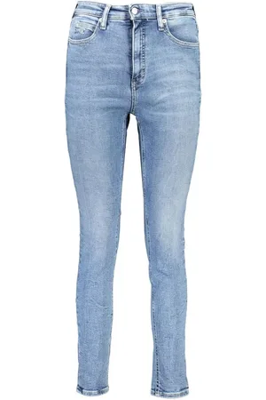 Calvin Klein Dames, Jeans, Blauw, Maat: W25 L30 Katoen