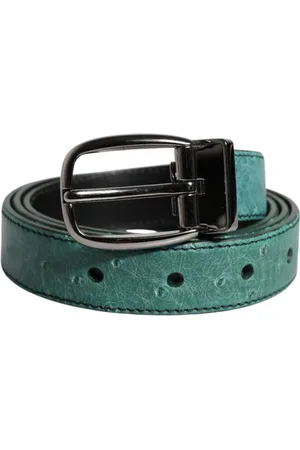Dolce & Gabbana Dames, Accessoires, Groen, Maat: 80 CM Leer