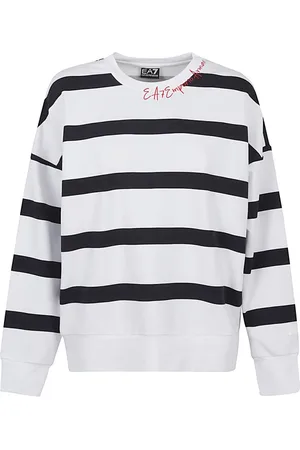 EA7 Dames, Sweatshirts & Hoodies, Wit, Maat: S