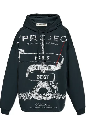 Y / PROJECT Heren, Sweatshirts & Hoodies, Grijs, Maat: L Katoen