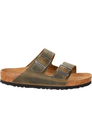 Birkenstock Heren, Schoenen, Groen, Maat: 43 EU Leer