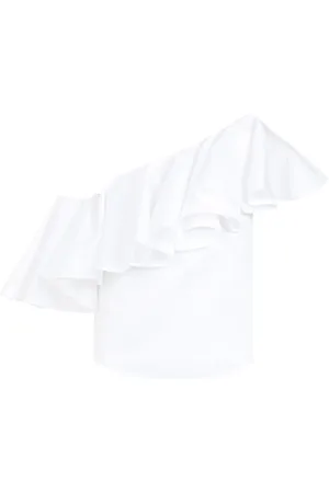Giambattista Valli Dames, Blouses & Shirts, Wit, Maat: S Katoen