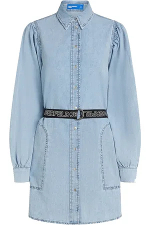 Karl Lagerfeld Dames, Jurken, Blauw, Maat: M Denim