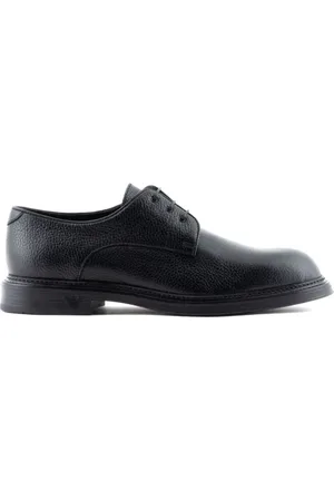 Emporio Armani Heren, Schoenen, Zwart, Maat: 45 EU Leer