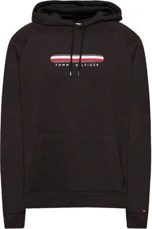 Tommy Hilfiger Heren, Sweatshirts & Hoodies, Zwart, Maat: L Katoen