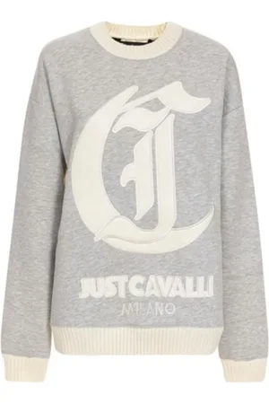 Roberto Cavalli Heren, Sweatshirts & Hoodies, Grijs, Maat: XS