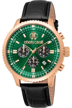 Roberto Cavalli Heren, Accessoires, Zwart, Maat: ONE Size Leer