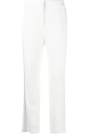 ERMANNO SCERVINO Dames, Broeken, Wit, Maat: S Katoen