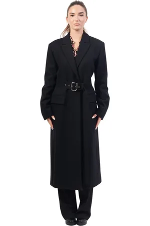 HUGO BOSS Dames, Mantels, Zwart, Maat: XL Wol