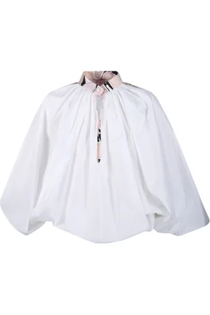 Emilio Pucci Dames, Blouses & Shirts, Wit, Maat: S Katoen