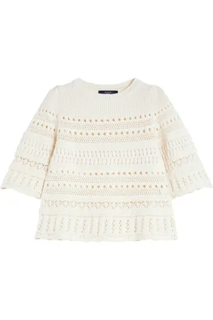 Max Mara Dames, Truien, Wit, Maat: M