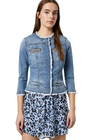 Liu Jo Dames, Overhemden, Blauw, Maat: S Katoen