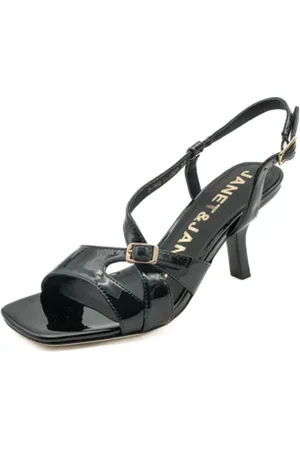 Janet&Janet Dames, Schoenen, Zwart, Maat: 37 EU Leer