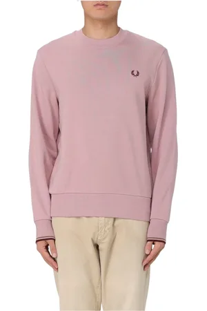 Fred Perry Heren, Sweatshirts & Hoodies, Roze, Maat: XL Katoen