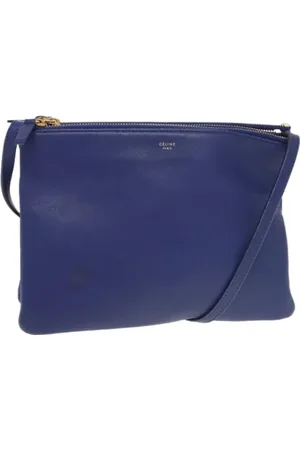 Céline Dames, Pre-owned, Blauw, Maat: ONE Size Leer