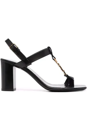 Saint Laurent Dames, Schoenen, Zwart, Maat: 37 1/2 EU Leer