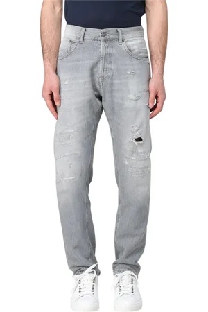 Dondup Heren, Jeans, Grijs, Maat: W38 Denim