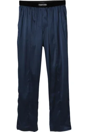 Tom Ford Heren, Broeken, Blauw, Maat: M Zijde