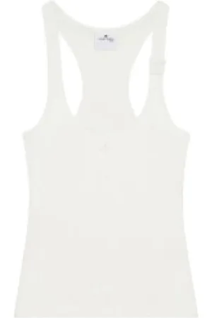 Courrèges Dames, Tops, Wit, Maat: M Katoen