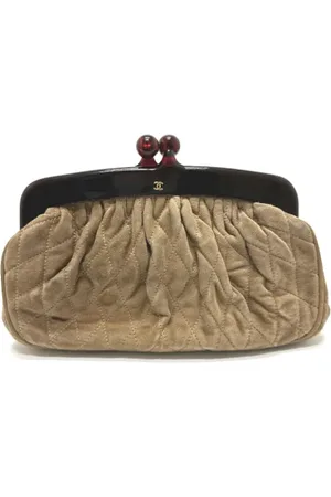 CHANEL Dames, Pre-owned, Bruin, Maat: ONE Size Leer