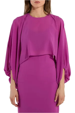 Patrizia Pepe Dames, Blouses & Shirts, Paars, Maat: S Leer