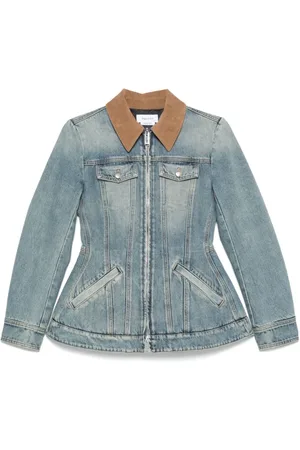Alexander McQueen Dames, Jassen, Blauw, Maat: S Denim