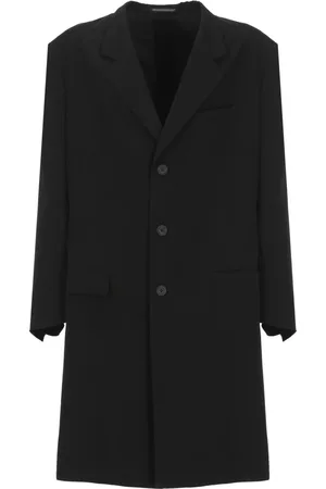 YOHJI YAMAMOTO Heren, Mantels, Zwart, Maat: L