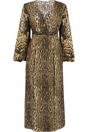 Roberto Cavalli Dames, Jurken, Veelkleurig, Maat: M Leer