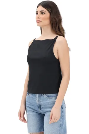 Calvin Klein Dames, Tops, Zwart, Maat: M Nylon