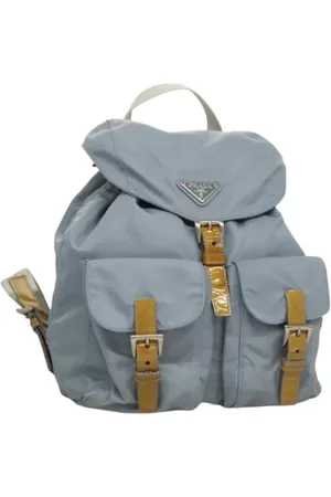 Prada Dames, Pre-owned, Blauw, Maat: ONE Size Nylon