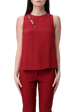Patrizia Pepe Dames, Tops, Rood, Maat: M Viscose