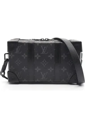 LOUIS VUITTON Heren, Pre-owned, Zwart, Maat: ONE Size Leer