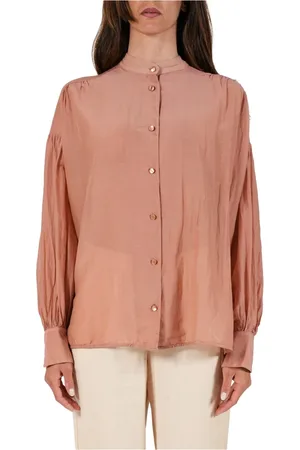 NOTSHY Dames, Blouses & Shirts, Roze, Maat: M Katoen