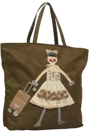 Prada Dames, Pre-owned, Groen, Maat: ONE Size Nylon