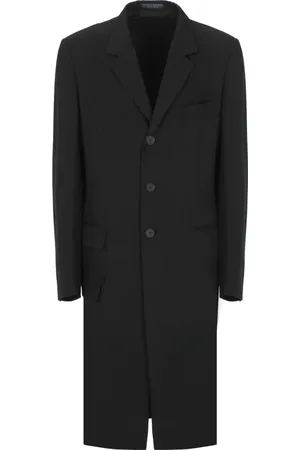 YOHJI YAMAMOTO Heren, Mantels, Zwart, Maat: L