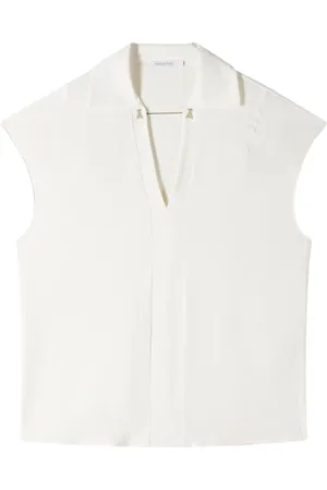 Patrizia Pepe Dames, Blouses & Shirts, Wit, Maat: XS Viscose