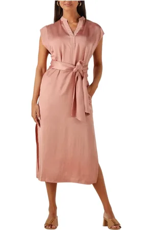Twin-Set Dames, Jurken, Roze, Maat: S Denim