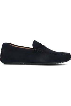 HUGO BOSS Heren, Schoenen, Blauw, Maat: 41 EU Suède