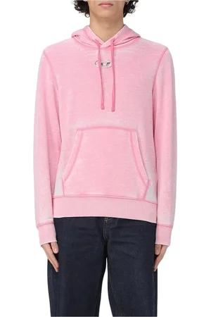 Diesel Heren, Sweatshirts & Hoodies, Roze, Maat: XS Katoen