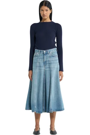 haikure Dames, Rokken, Blauw, Maat: W26 Denim